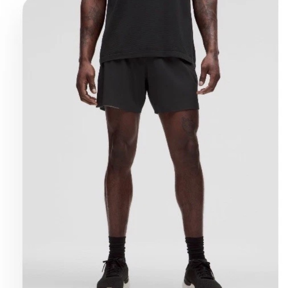Lululemon Surge Lined Shorts 6" Men's Small Black Athletic Run Gym